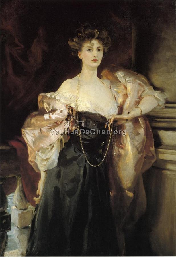 Portrait of Lady Helen Vincent, Viscountess d'Abernon - 约翰·辛格·萨金特